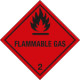 Etichetta adesiva FLAMMABLE GAS (2)