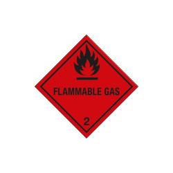 Etichetta adesiva FLAMMABLE GAS (2)