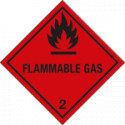 Etichetta adesiva FLAMMABLE GAS (2)