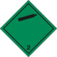 Etichetta adesiva NON FLAMMABLE COMPR. GAS (2)