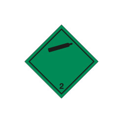 Etichetta adesiva NON FLAMMABLE COMPR. GAS (2)