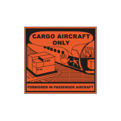 Etichetta adesiva CARGO AIRCRAFT ONLY