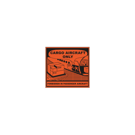 Etichetta adesiva CARGO AIRCRAFT ONLY