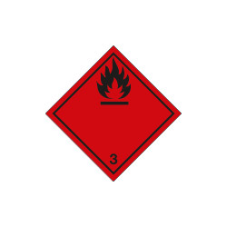Etichetta adesiva FLAMMABLE solo simbolo (3)