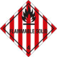 Etichetta adesiva FLAMMABLE SOLID (4)