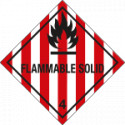 Etichetta adesiva FLAMMABLE SOLID (4)