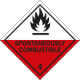 Etichetta adesiva SPONTAN. COMBUSTIBLE (4)