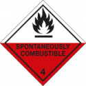 Etichetta adesiva SPONTAN. COMBUSTIBLE (4)