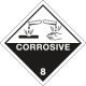 Etichetta adesiva CORROSIVE (8)