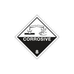 Etichetta adesiva CORROSIVE (8)