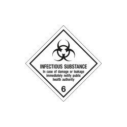 Etichetta adesiva INFECTIOUS SUBSTANCE (6)