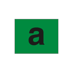 Etichetta verde lettera a (circolazione autorizzata)