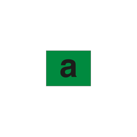 Etichetta verde lettera a (circolazione autorizzata)