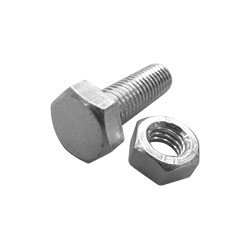 Conf. 100 bulloni TE 8x25 con dado 8x6