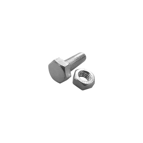 Conf. 100 bulloni TE 8x25 con dado 8x6