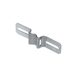 Staffa fissaggio per pali, lunghezza mm 142 larghezza mm 38