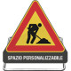 Cavalletto richiudibile con triangolo da 60 CL 1 "lavori in corso"