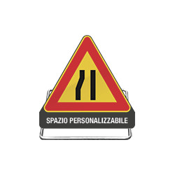 Cavalletto richiudibile con triangolo da 60 CL 1 "fig. 385 C. d. S. "