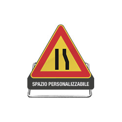 Cavalletto richiudibile con triangolo da 60 CL 1 "fig. 386 C. d. S. "