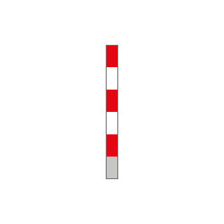 Delineatore di accesso strisce rifr. B/R