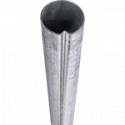 Palo tubolare zincato spess. mm 2 antirotazione diam. 60 mt. 3 h.