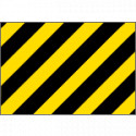 Pannello autoadesivo righe giallo nere