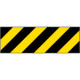Pannello autoadesivo righe giallo nere