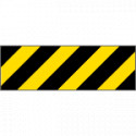 Pannello autoadesivo righe giallo nere