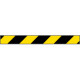 Pannello autoadesivo righe giallo nere
