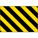 Pannello autoadesivo righe giallo nere