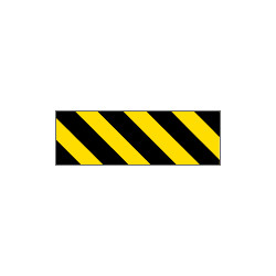 Pannello autoadesivo righe giallo nere