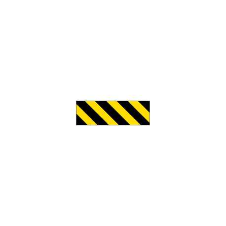 Pannello autoadesivo righe giallo nere