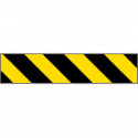 Pannello autoadesivo righe giallo nere