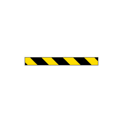 Pannello autoadesivo righe giallo nere