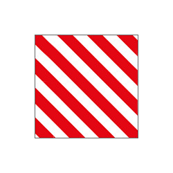 Pannello autoadesivo righe bianco rosso
