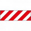 Pannello autoadesivo righe bianco rosso