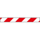 Pannello autoadesivo righe bianco rosso