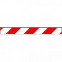 Pannello autoadesivo righe bianco rosso