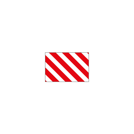 Pannello autoadesivo righe bianco rosso