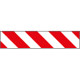 Pannello autoadesivo righe bianco rosso