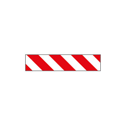 Pannello autoadesivo righe bianco rosso