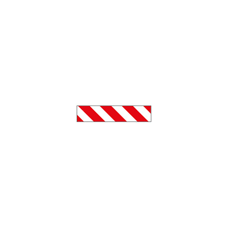 Pannello autoadesivo righe bianco rosso