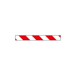 Pannello autoadesivo righe bianco rosso
