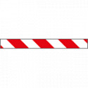Pannello autoadesivo righe bianco rosso