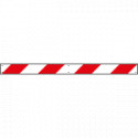 Profilo rifrangente BIANCO ROSSO da sinistra a destra