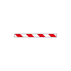 Profilo rifrangente BIANCO ROSSO da destra a sinistra