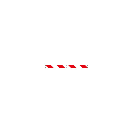 Profilo rifrangente BIANCO ROSSO da destra a sinistra