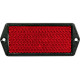 Catadiottro retroriflettente 128x67 mm colore rosso