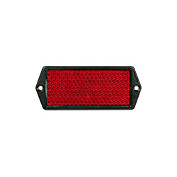 Catadiottro retroriflettente 128x67 mm colore rosso
