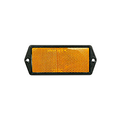 Catadiottro retroriflettente 128x67 mm colore giallo